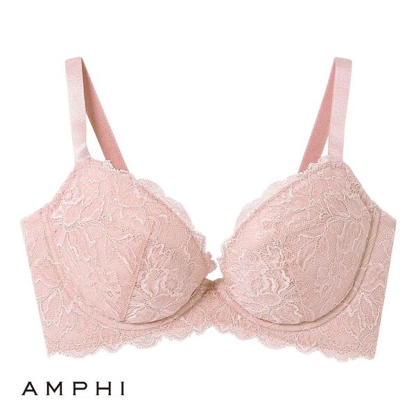 アンフィ AMPHI グラマラス＆リッチな谷間をメイクする グラマリッチブラ ダブル盛タイプ 3/4カップブラ 単品