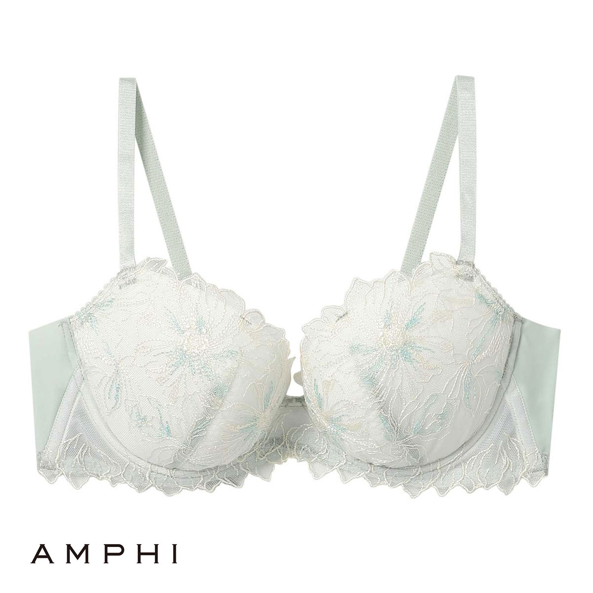 アンフィ AMPHI 長時間、バストをしっかりホールド ホールドデイブラ Hold Day Bra ブラジャー 3/4カップ 脇高 WEB限定 単品(ME-メロン-B65)