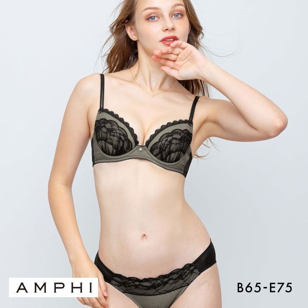 アンフィ ブラ＆ショーツセット まる胸メイク レース ABCDE ブラジャー ショーツ セット AMPHI BCC236