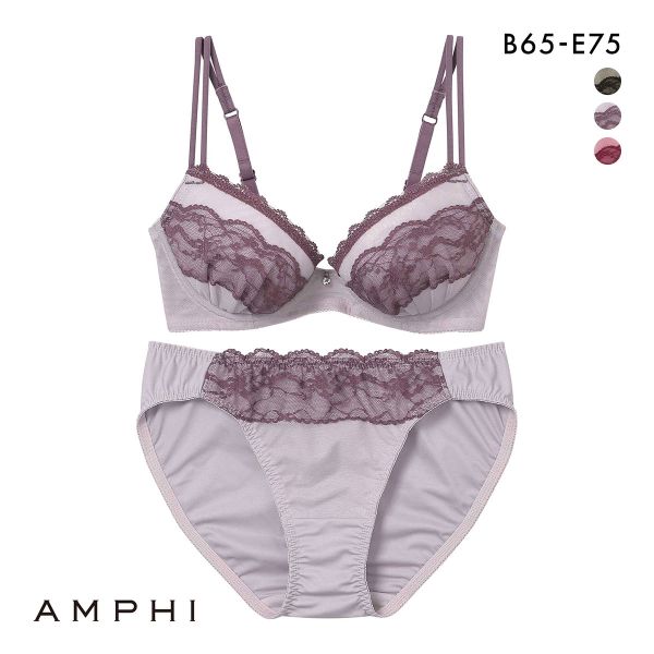 アンフィ ブラ＆ショーツセット まる胸メイク レース ABCDE ブラジャー ショーツ セット AMPHI BCC236