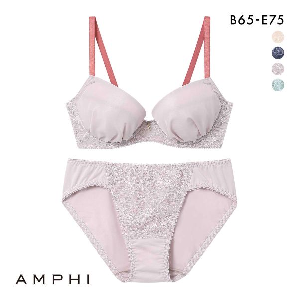 アンフィ ブラ＆ショーツセット まる胸メイク レース ABCDE ブラジャー ショーツ セット AMPHI BCC237