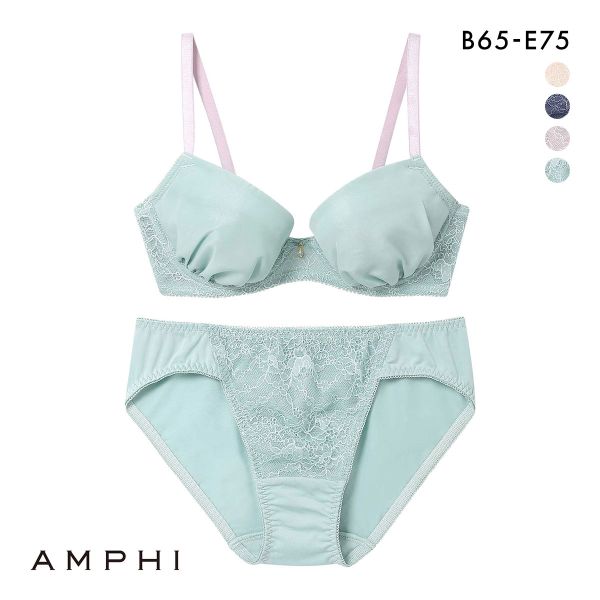 アンフィ ブラ＆ショーツセット まる胸メイク レース ABCDE ブラジャー ショーツ セット AMPHI BCC237