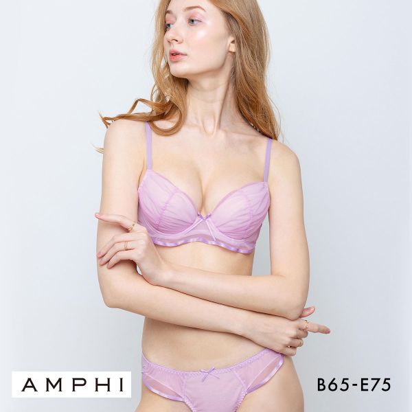 アンフィ ブラ＆ショーツセット まる胸メイク チュール BCDE ブラジャー ショーツ セット AMPHI BCC242