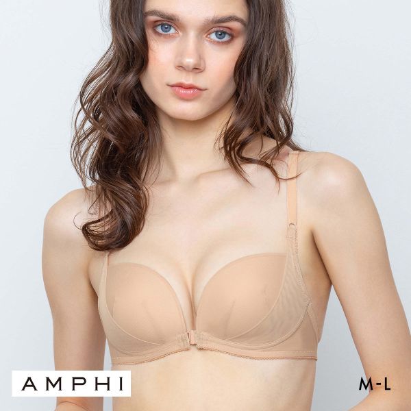 50%OFF アンフィ 背中見せに対応 オケージョンブラ ノンワイヤー ブラジャー フロントホック AMPHI 50%OFF アンフィ 背中見せに対応 オケージョンブラ ノンワイヤー ブラジャー フロントホック AMPHI