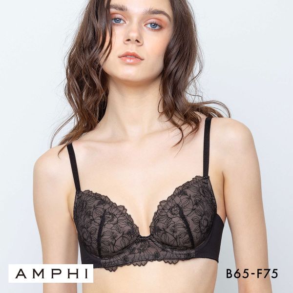 アンフィ さらっと快適、夏ブラ ブラジャー 吸汗速乾 メッシュ 通気性 BCDEF BLH304 AMPHI