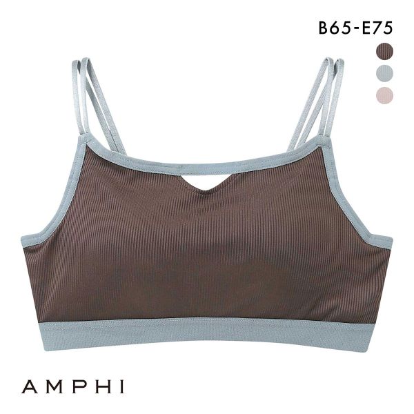アンフィ NAILS INC×AMPHI バストを寄せて谷間をメイク ブラジャー BCDE バイカラー リブ L字ワイヤー モールドカップ BLH307 AMPHI