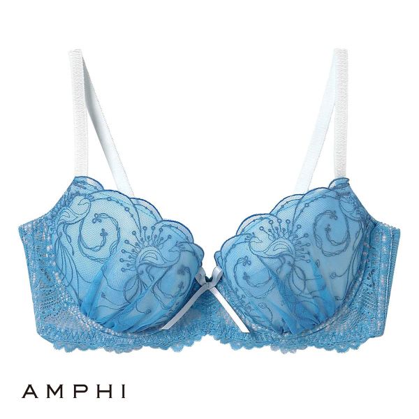 アンフィ AMPHI 脇スッキリ 寄せる機能のブラ ブラジャー 3/4カップ EFGH 大きいサイズ BLH396 単品