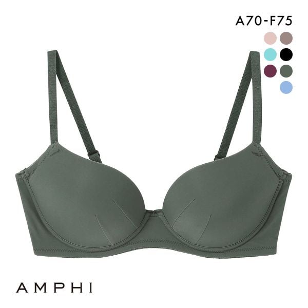 アンフィ NAILS INC×AMPHI ブラジェニック アウターにひびきにくい ブラジャー ノンワイヤー スムージング BMI245 AMPHI