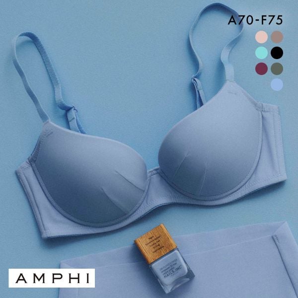 アンフィ NAILS INC×AMPHI ブラジェニック アウターにひびきにくい ブラジャー ノンワイヤー スムージング BMI245 AMPHI