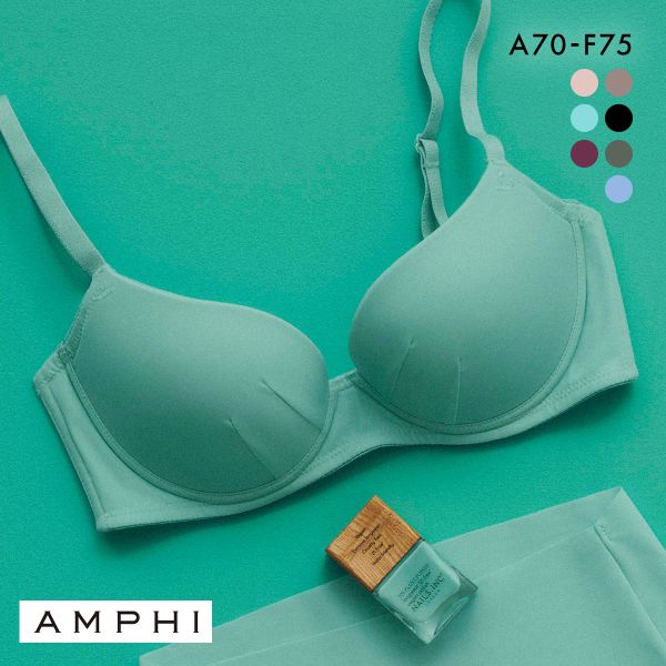 アンフィ NAILS INC×AMPHI ブラジェニック アウターにひびきにくい ブラジャー ノンワイヤー スムージング BMI245 AMPHI