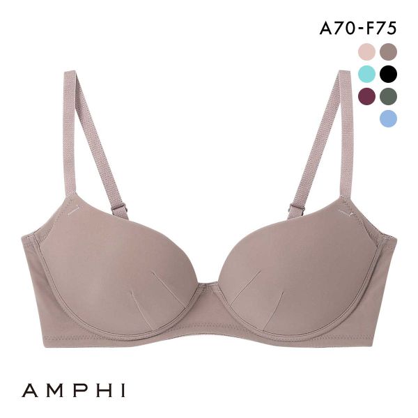 アンフィ NAILS INC×AMPHI ブラジェニック アウターにひびきにくい ブラジャー ノンワイヤー スムージング BMI245 AMPHI