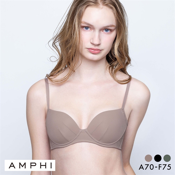 アンフィ NAILS INC×AMPHI ブラジェニック アウターにひびきにくい ブラジャー ノンワイヤー スムージング BMI245 AMPHI