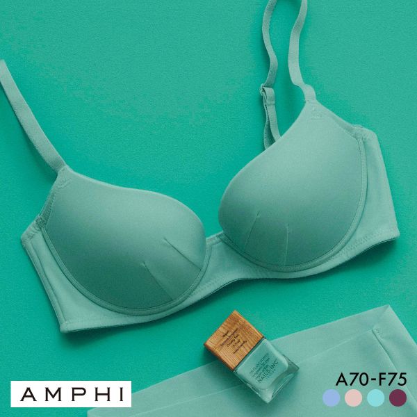 アンフィ NAILS INC×AMPHI ブラジェニック アウターにひびきにくい ブラジャー ノンワイヤー スムージング BMI245 AMPHI