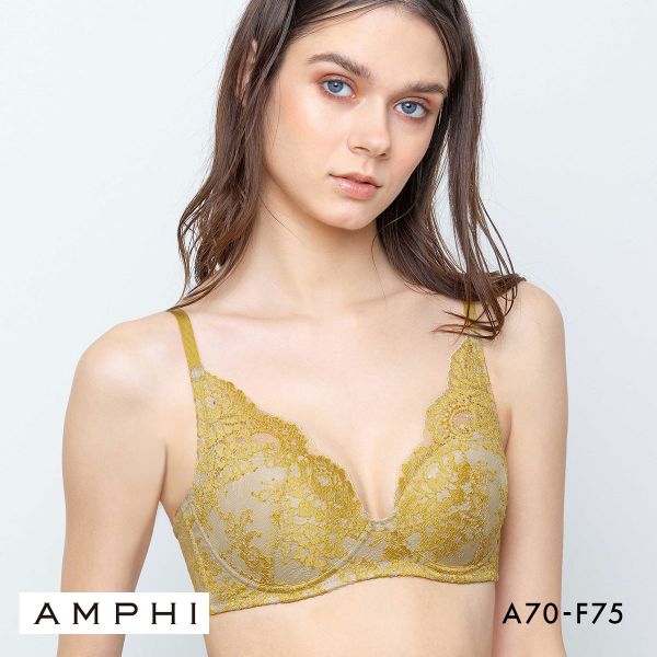 アンフィ ブラジェニック ぴたっとフィットタイプ ノンワイヤー ブラジャー ABCDEF AMPHI BRAGENIC BMI247 大きいサイズ