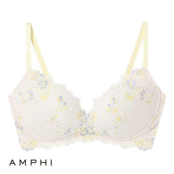 アンフィ AMPHI ブラジェニック BRAGENIC ブラジャー ノンワイヤー 脇高細見えタイプ 3/4カップ ABCDEFG 単品