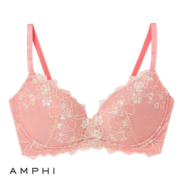 アンフィ AMPHI ブラジェニック BRAGENIC ブラジャー ノンワイヤー 脇高細見えタイプ 3/4カップ ABCDEFG 単品
