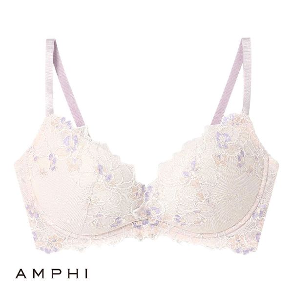 アンフィ AMPHI ブラジェニック BRAGENIC ブラジャー ノンワイヤー 脇高細見えタイプ 3/4カップ ABCDEFG 単品