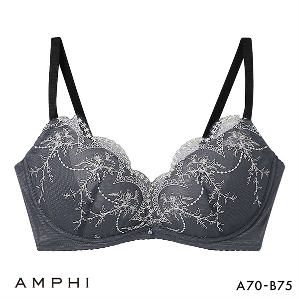アンフィ sweet×AMPHI ブラジェニック 脇高細見えタイプ ノンワイヤーブラ ブラジャー 脇高 AB BMI353 AMPHI BRAGENIC