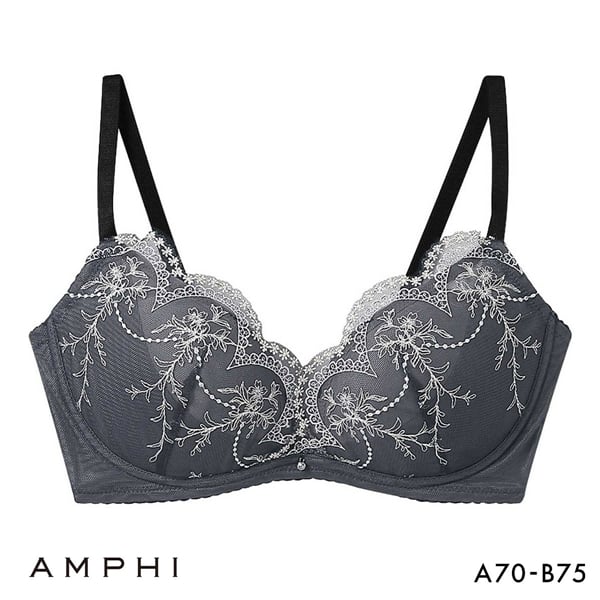アンフィ sweet×AMPHI ブラジェニック 脇高細見えタイプ ノンワイヤーブラ ブラジャー 脇高 AB BMI353 AMPHI BRAGENIC