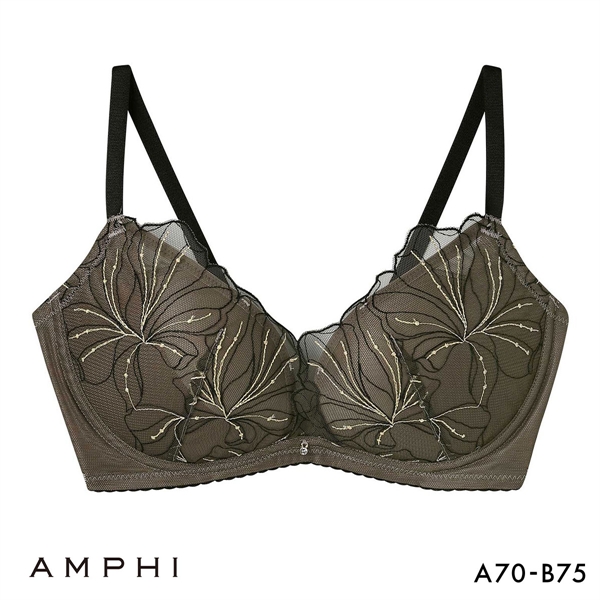 アンフィ sweet×AMPHI ブラジェニック 脇高細見えタイプ ノンワイヤーブラ ブラジャー 脇高 AB BMI353 AMPHI BRAGENIC