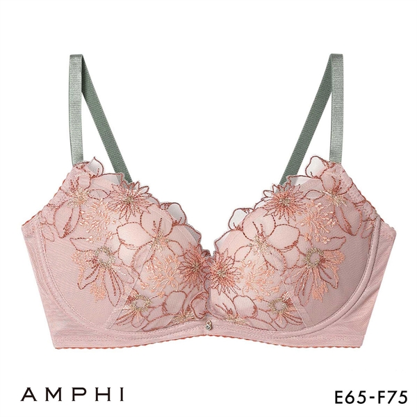 アンフィ sweet×AMPHI ブラジェニック 脇高細見えタイプ ノンワイヤーブラ ブラジャー 脇高 EF BMI353 AMPHI BRAGENIC