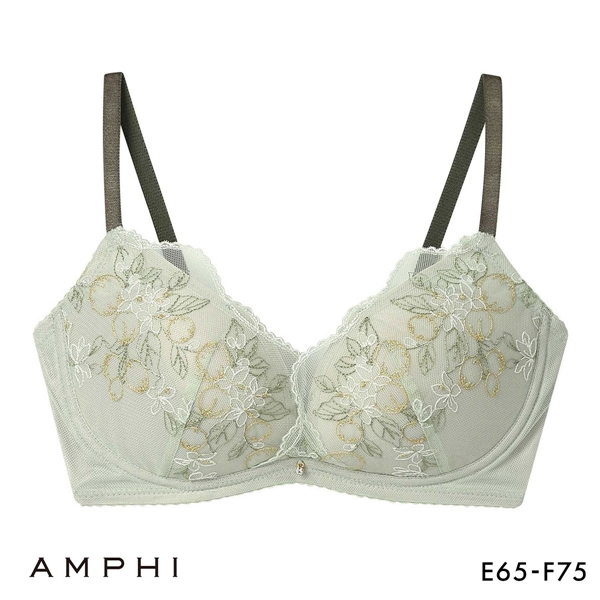 アンフィ sweet×AMPHI ブラジェニック 脇高細見えタイプ ノンワイヤーブラ ブラジャー 脇高 EF BMI353 AMPHI BRAGENIC