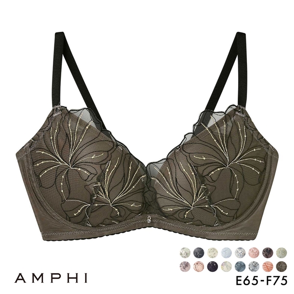 アンフィ sweet×AMPHI ブラジェニック 脇高細見えタイプ ノンワイヤーブラ ブラジャー 脇高 EF BMI353 AMPHI BRAGENIC