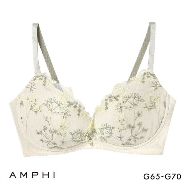 アンフィ ブラジェニック 脇高細見えタイプ ノンワイヤーブラ ブラジャー 脇高 G BMI353 AMPHI BRAGENIC