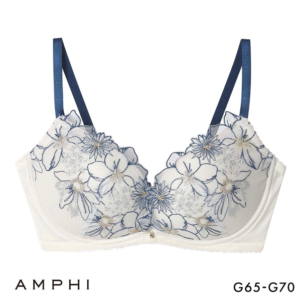 アンフィ ブラジェニック 脇高細見えタイプ ノンワイヤーブラ ブラジャー 脇高 G BMI353 AMPHI BRAGENIC