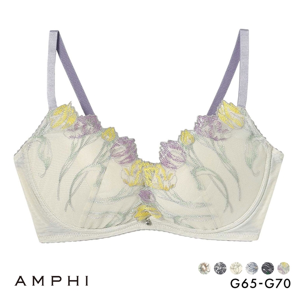 アンフィ ブラジェニック 脇高細見えタイプ ノンワイヤーブラ ブラジャー 脇高 G BMI353 AMPHI BRAGENIC