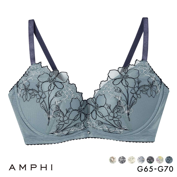 アンフィ ブラジェニック 脇高細見えタイプ ノンワイヤーブラ ブラジャー 脇高 G BMI353 AMPHI BRAGENIC