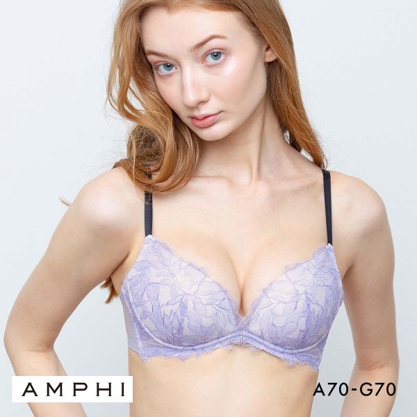 アンフィ ブラジェニック 脇高細見えタイプ ノンワイヤー ブラジャー 脇高 谷間 大きいサイズ ABCDEFG AMPHI BRAGENIC