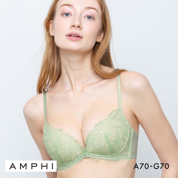 アンフィ ブラジェニック 脇高細見えタイプ ノンワイヤー ブラジャー 脇高 谷間 大きいサイズ ABCDEFG AMPHI BRAGENIC