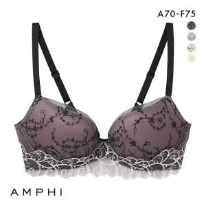 アンフィ AMPHI ブラジェニック BRAGENIC くっきり谷間の盛り胸をメイク ブラジャー ノンワイヤー 盛り胸タイプ 3/4カップ ABCDEF 単品