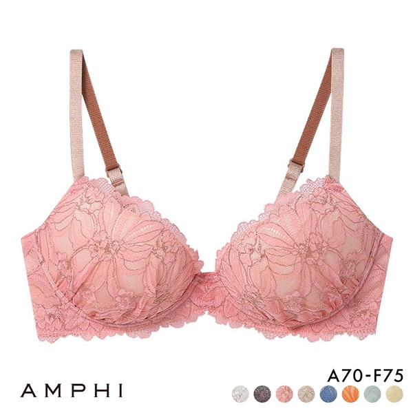 アンフィ SPRiNG×AMPHI ブラジェニック 盛り胸タイプ ブラジャー ノンワイヤー 3/4カップ くっきり谷間 ABCDEF AMPHI BRAGENIC BMI448