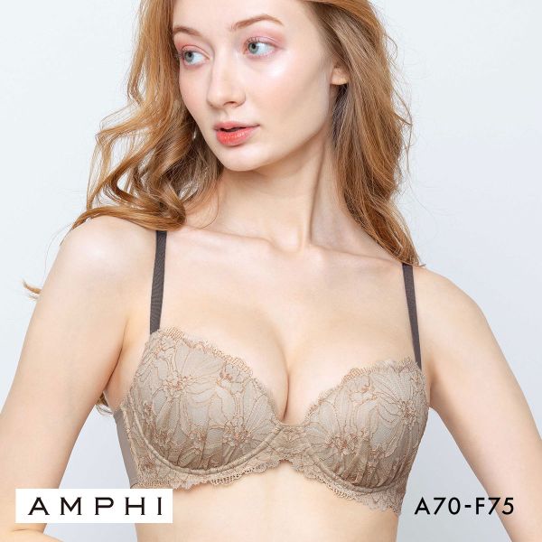 アンフィ ブラジェニック 盛り胸タイプ ブラジャー ノンワイヤー 3/4カップ くっきり谷間 ABCDEF AMPHI BRAGENIC BMI448