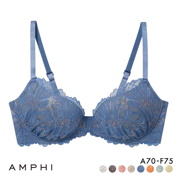 アンフィ SPRiNG×AMPHI ブラジェニック 盛り胸タイプ ブラジャー ノンワイヤー 3/4カップ くっきり谷間 ABCDEF AMPHI BRAGENIC BMI448