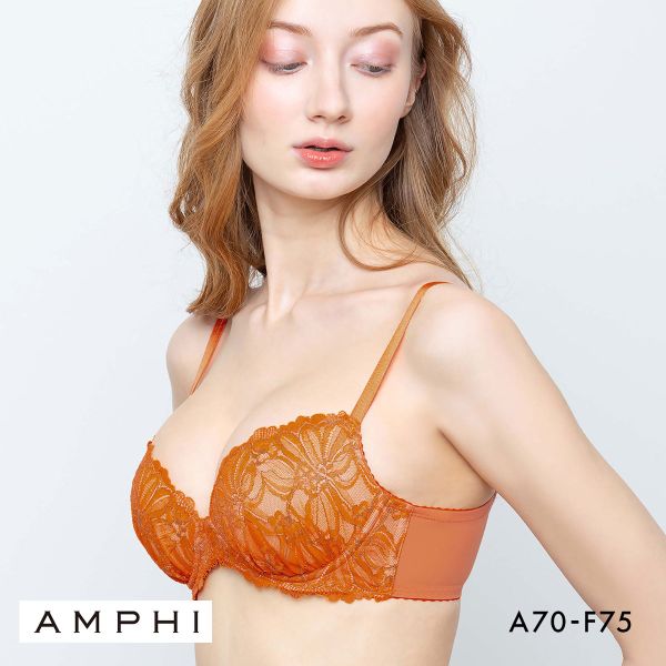 アンフィ ブラジェニック 盛り胸タイプ ブラジャー ノンワイヤー 3/4カップ くっきり谷間 ABCDEF AMPHI BRAGENIC BMI448