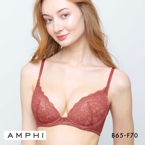 アンフィ ソフトなつけごこち ブラジャー やわらか樹脂ワイヤー 脇高 大きいサイズ BCDEF BOG308 AMPHI