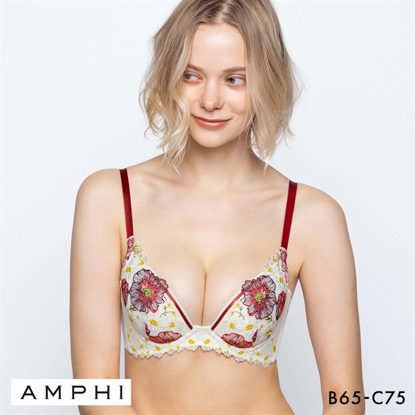 アンフィ グラマリッチ ブラジャー ダブル盛タイプ グラマラス＆リッチな谷間メイク 3/4カップ BC AMPHI BYJ309 Glama-Rich