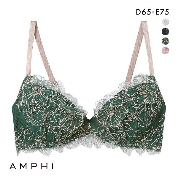 アンフィ グラマリッチ ブラジャー ボリュームUPタイプ グラマラス＆リッチな谷間メイク 3/4カップ DE AMPHI BYJ390 Glama-Rich