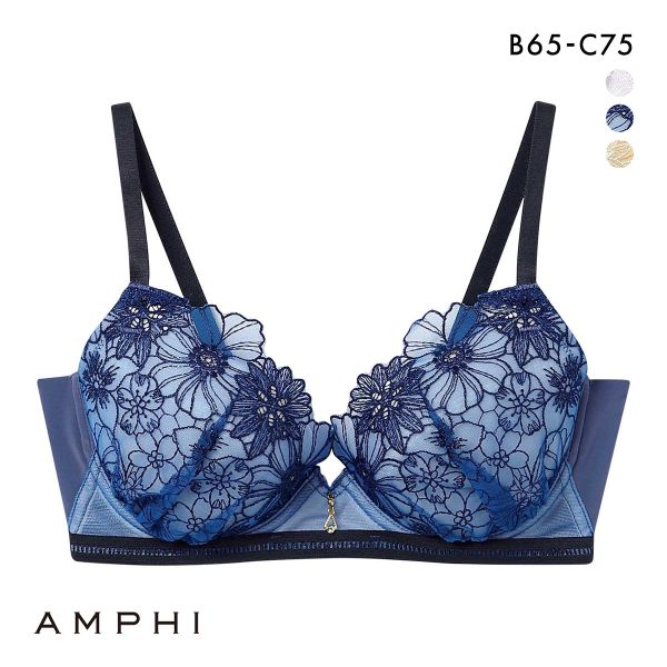 アンフィ ふわふわブラ ブラジャー やさしい、ふわふわ触感 BC 自然なまるみ AMPHI BYJ394