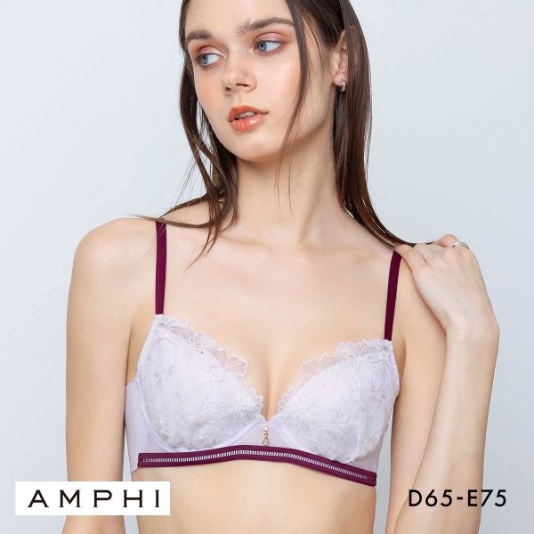 アンフィ ふわふわブラ ブラジャー やさしい、ふわふわ触感 DE 自然なまるみ AMPHI BYJ394