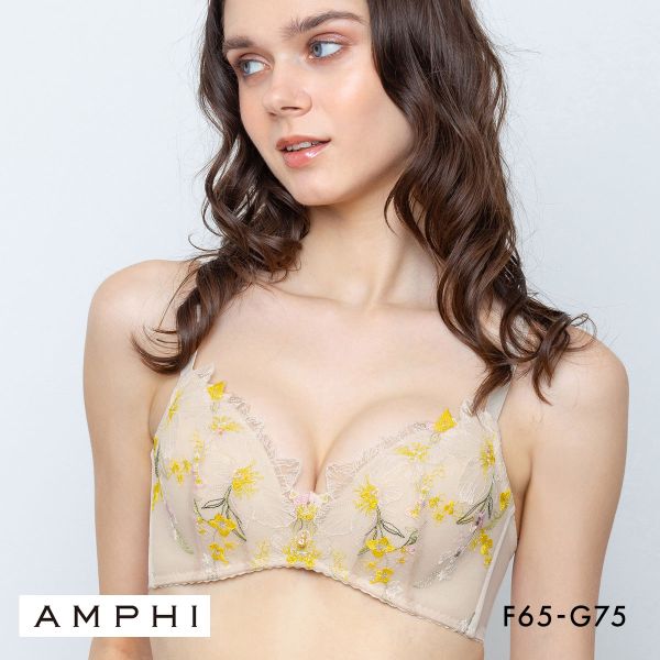 アンフィ グラマリッチ ブラジャー ダブル盛タイプ グラマラス＆リッチな谷間 FG 大きいサイズ AMPHI BYJ395 Glama-Rich