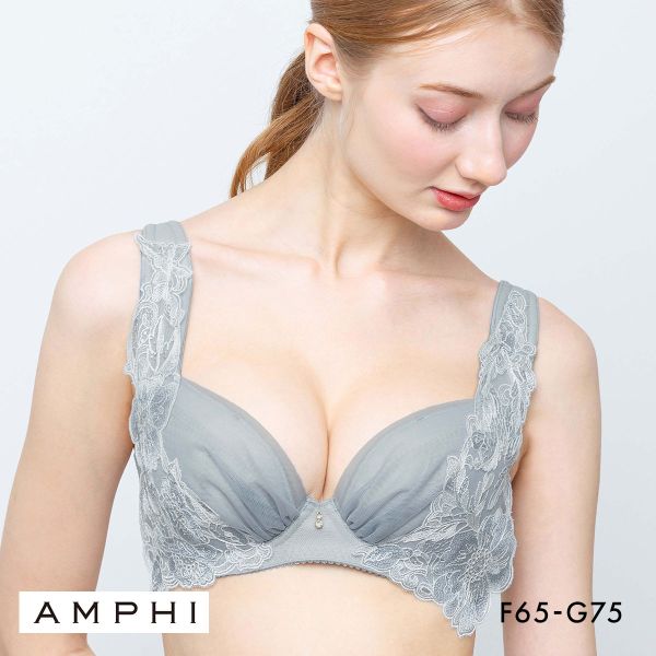 アンフィ 姿勢をサポートして、気軽にスタイルアップ ブラジャー 3/4カップ FG 大きいサイズ AMPHI BYJ397