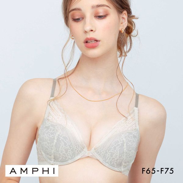 アンフィ ハネのブラ ブラジャー 3/4カップ 軽いつけごこち F AMPHI BYJ486