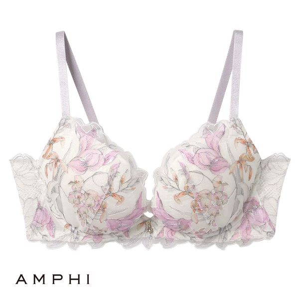 アンフィ AMPHI グラマラス＆リッチな谷間をメイクする グラマリッチブラ Glama-Rich 脇スッキリ ライトタイプ BYJ685 3/4カップ BC 単品