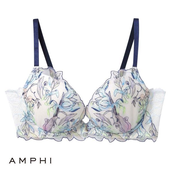アンフィ AMPHI グラマラス＆リッチな谷間をメイクする グラマリッチブラ Glama-Rich 脇スッキリ ライトタイプ BYJ685 3/4カップ BC 単品