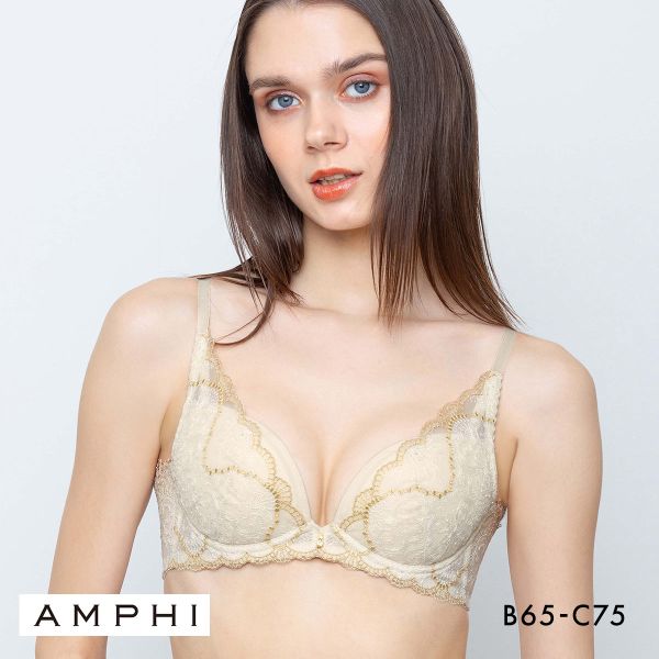 アンフィ グラマリッチ ブラジャー 脇スッキリ グラマラス＆リッチな谷間をメイク BYJ698 脇高 BC AMPHI Glama-Rich