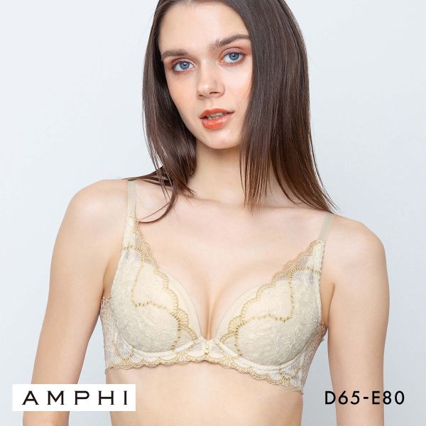 アンフィ グラマリッチ ブラジャー 脇スッキリ グラマラス＆リッチな谷間をメイク BYJ698 脇高 DE AMPHI Glama-Rich 大きいサイズ